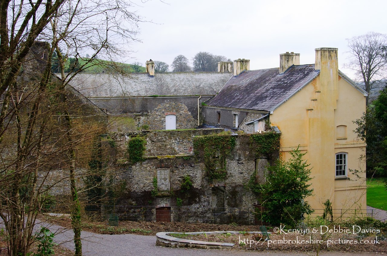 Built in the 16th Century but restored and updated several times since, the interior of Aberglasney is - as of writing - unrestored and other than a couple of downstairs rooms is not open to the public. It does however have extensive gardens and part of the interior of the house has been converted to a green house in which there are various sub-tropical plants.<br/><br/>This image shows the section of the house before it was converted to a greenhouse.