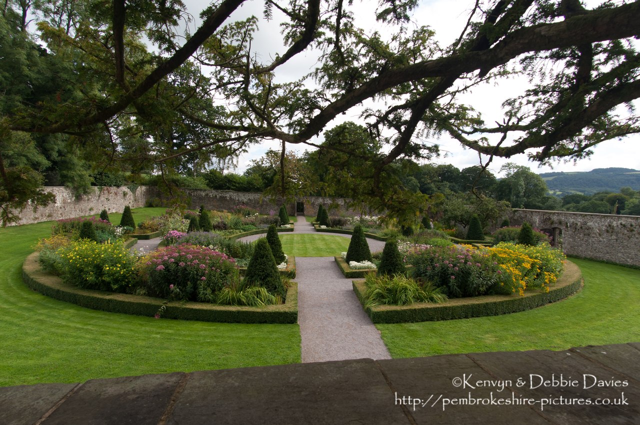Built in the 16th Century but restored and updated several times since, the interior of Aberglasney is - as of writing - unrestored and other than a couple of downstairs rooms is not open to the public. It does however have extensive gardens and part of the interior of the house has been converted to a green house in which there are various sub-tropical plants.