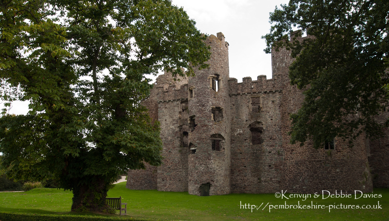 Looking over the Taf Estuary, Laugharne Castle was built in the 13th Century - probably replacing an earlier Norman ringwork castle - by the de Brian family and converted to a mansion by Sir John Perrot in the 16th Century.