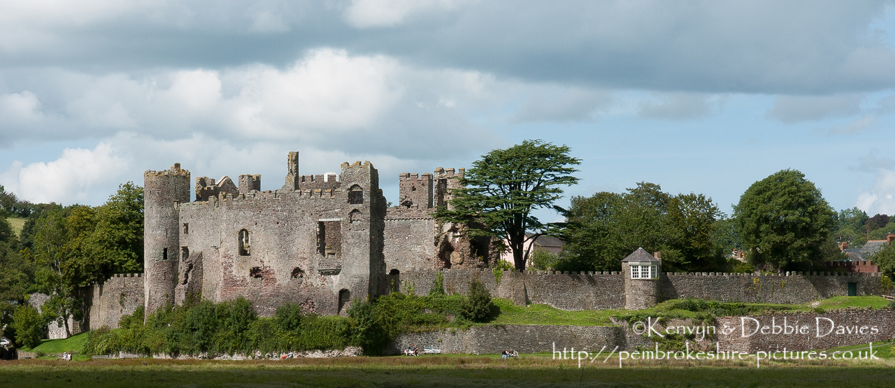 Looking over the Taf Estuary, Laugharne Castle was built in the 13th Century - probably replacing an earlier Norman ringwork castle - by the de Brian family and converted to a mansion by Sir John Perrot in the 16th Century.
