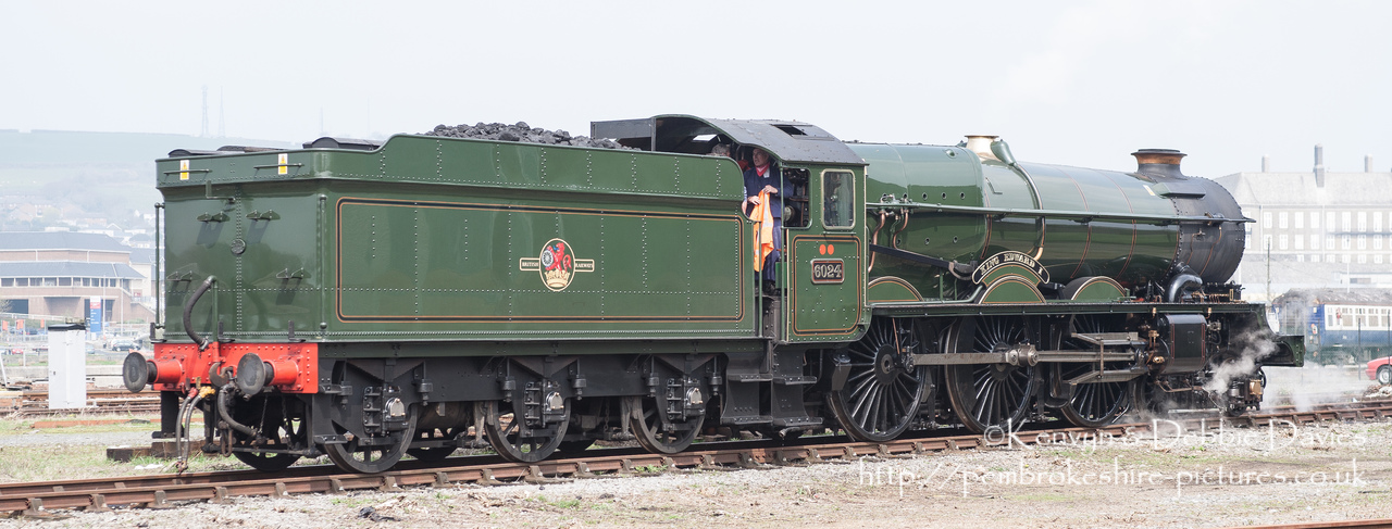 6024 "King Edward I" King class locomotive. Built in 1930 at the Swindon Works for Great Western Railways.