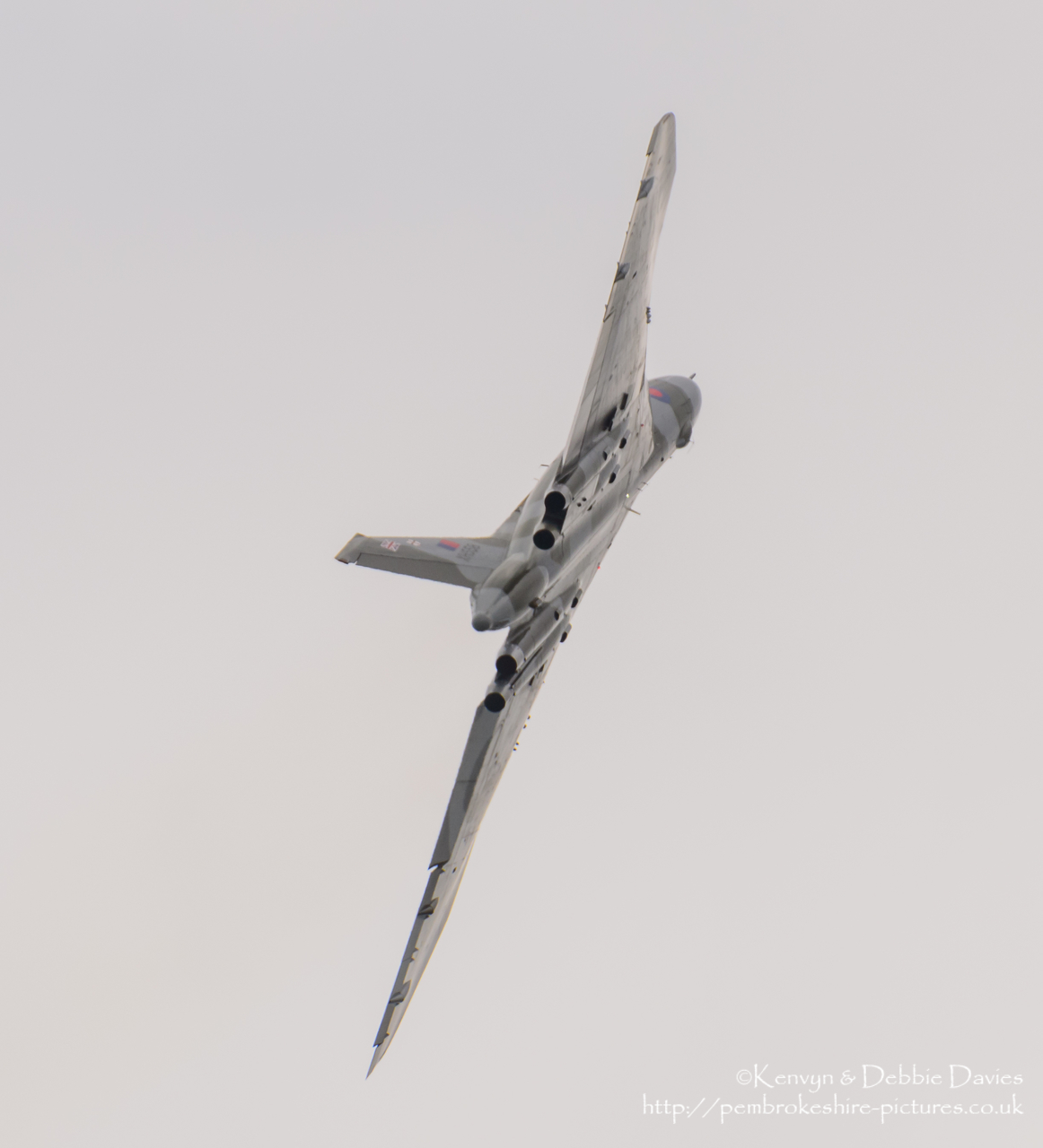 The Spirit Of Great Britain is the only airworthy example of the 134 Avro Vulcan V bombers that were operated by the Royal Air Force from 1953 until 1984. Vulcan XH558 served with the RAF between 1960 and 1985 in the bomber, maritime reconnaissance and air-to-air refuelling roles. The RAF operated XH558 as a display aircraft from 1986 until 1992, when budget cuts forced its retirement.<br/><br/>It is presently operated by the Vulcan to the Sky Trust as a display aircraft, funded entirely by charitable donations and the UK Lottery's Heritage Fund. It is registered with the United Kingdom Civil Aviation Authority as G-VLCN but has an exemption to fly in Royal Air Force markings as XH558.<br/><br/>October 2015 will see the last flight of the Vulcan as it becomes impossible to keep it airworthy.