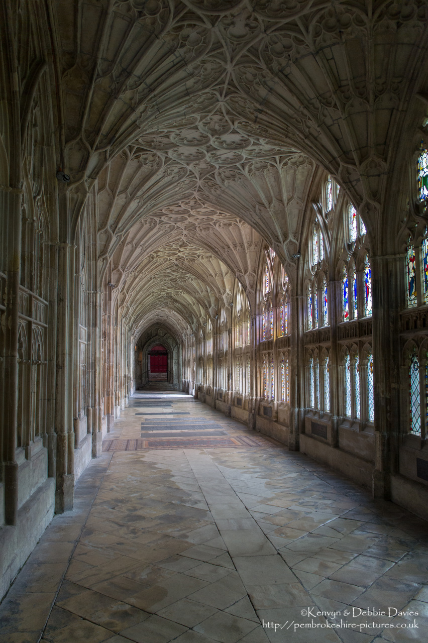 Gloucester Cathedral, or the Cathedral Church of St. Peter and the Holy and Indivisible Trinity - as it stands today - was started in 1089 by Robert de Losinga, Bishop of Hereford. Originally an abbey, it was refounded as a cathedral by King Henry Viii in 1541. It's difficult to say when the cathedral was completed as it was added to for centuries after it's founding. The tower - for example - was started in 1450.