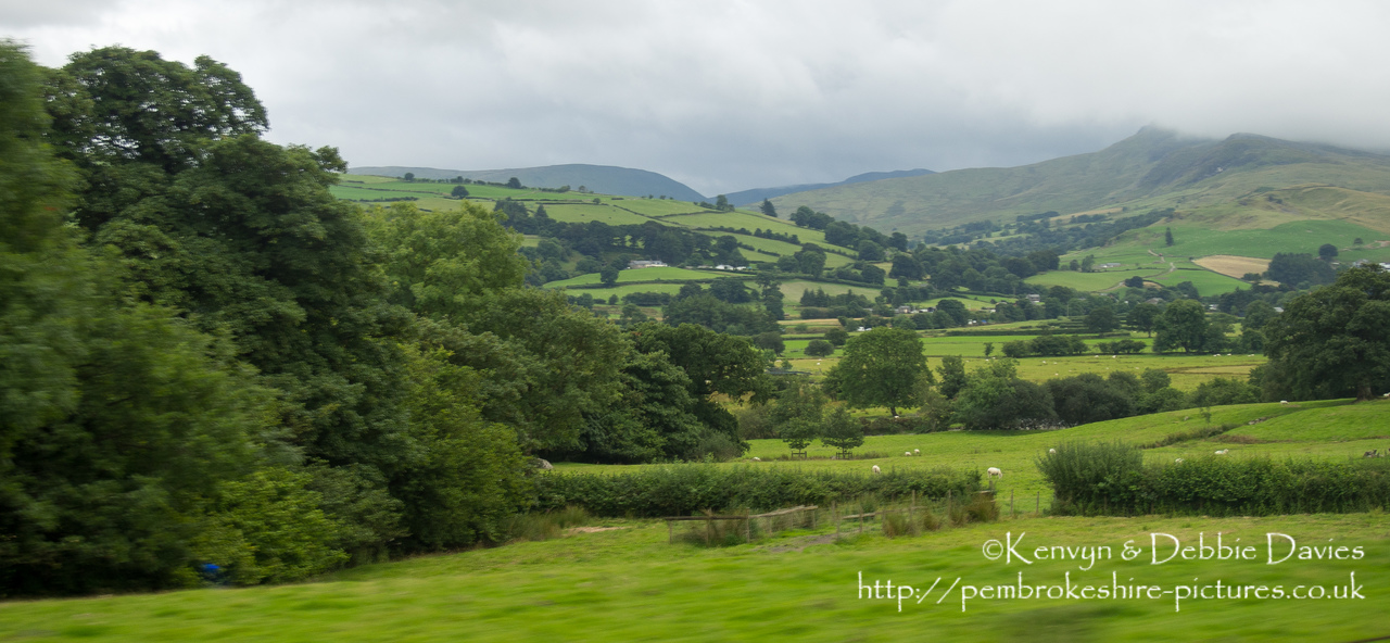 Landscape around Llanuwchllyn a small village on the southern edge of Bala Lake (Llyn Tegid) in Gwynedd, North Wales.
