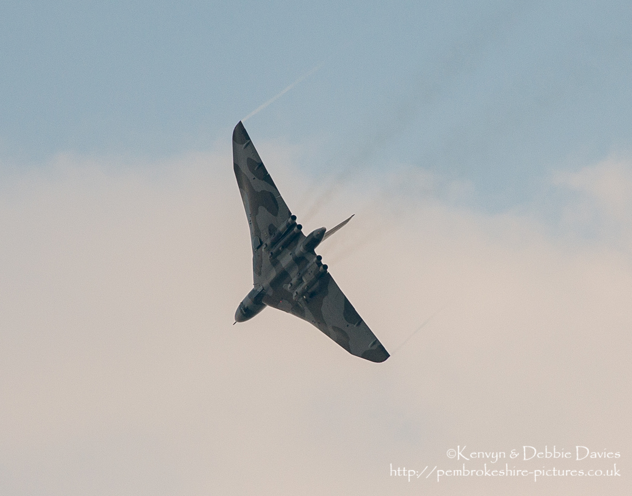 The Spirit Of Great Britain is the only airworthy example of the 134 Avro Vulcan V bombers that were operated by the Royal Air Force from 1953 until 1984. Vulcan XH558 served with the RAF between 1960 and 1985 in the bomber, maritime reconnaissance and air-to-air refuelling roles. The RAF operated XH558 as a display aircraft from 1986 until 1992, when budget cuts forced its retirement.<br/><br/>It is presently operated by the Vulcan to the Sky Trust as a display aircraft, funded entirely by charitable donations and the UK Lottery's Heritage Fund.[1] It is registered with the United Kingdom Civil Aviation Authority as G-VLCN but has an exemption to fly in Royal Air Force markings as XH558.