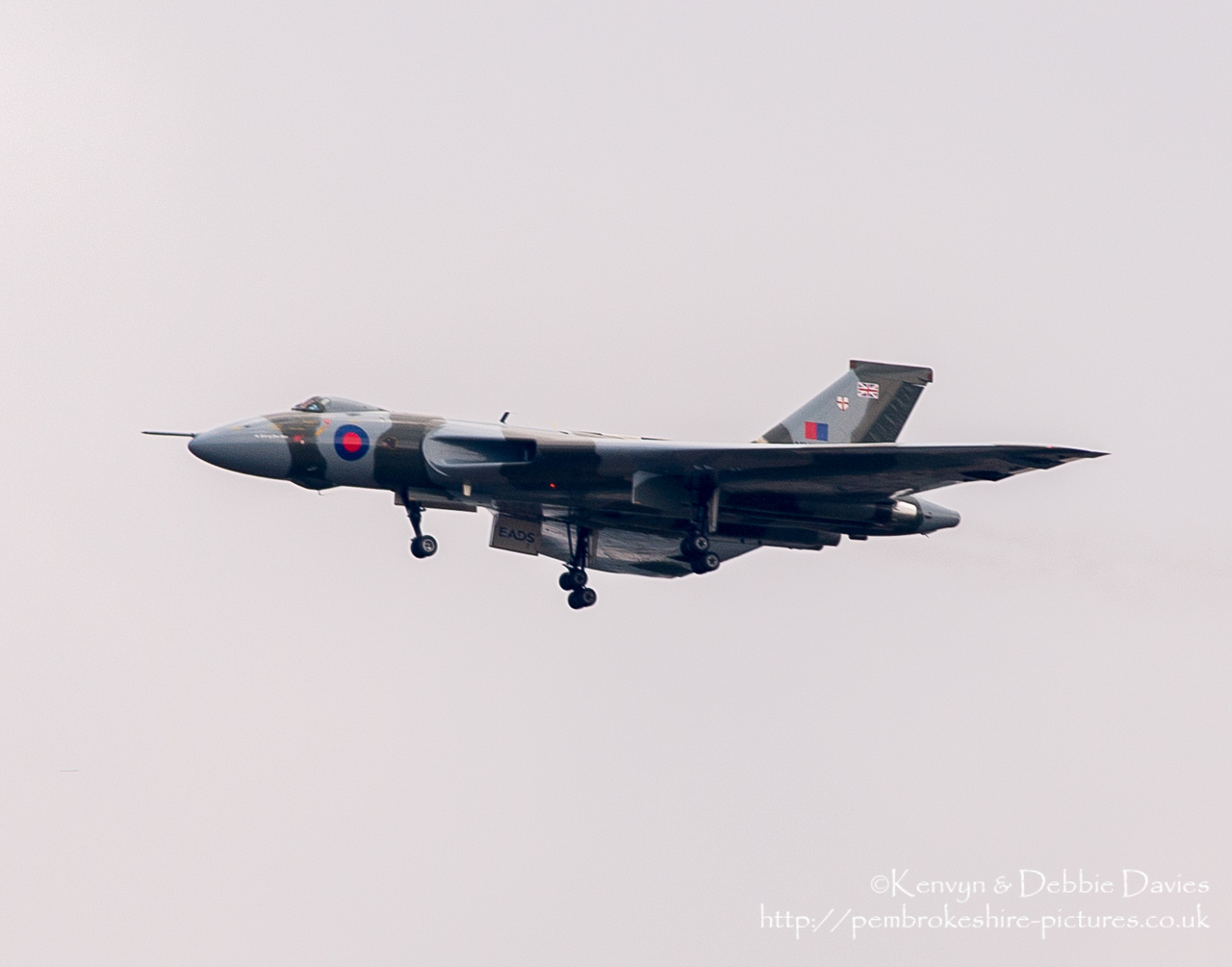 The Spirit Of Great Britain is the only airworthy example of the 134 Avro Vulcan V bombers that were operated by the Royal Air Force from 1953 until 1984. Vulcan XH558 served with the RAF between 1960 and 1985 in the bomber, maritime reconnaissance and air-to-air refuelling roles. The RAF operated XH558 as a display aircraft from 1986 until 1992, when budget cuts forced its retirement.<br/><br/>It is presently operated by the Vulcan to the Sky Trust as a display aircraft, funded entirely by charitable donations and the UK Lottery's Heritage Fund.[1] It is registered with the United Kingdom Civil Aviation Authority as G-VLCN but has an exemption to fly in Royal Air Force markings as XH558.