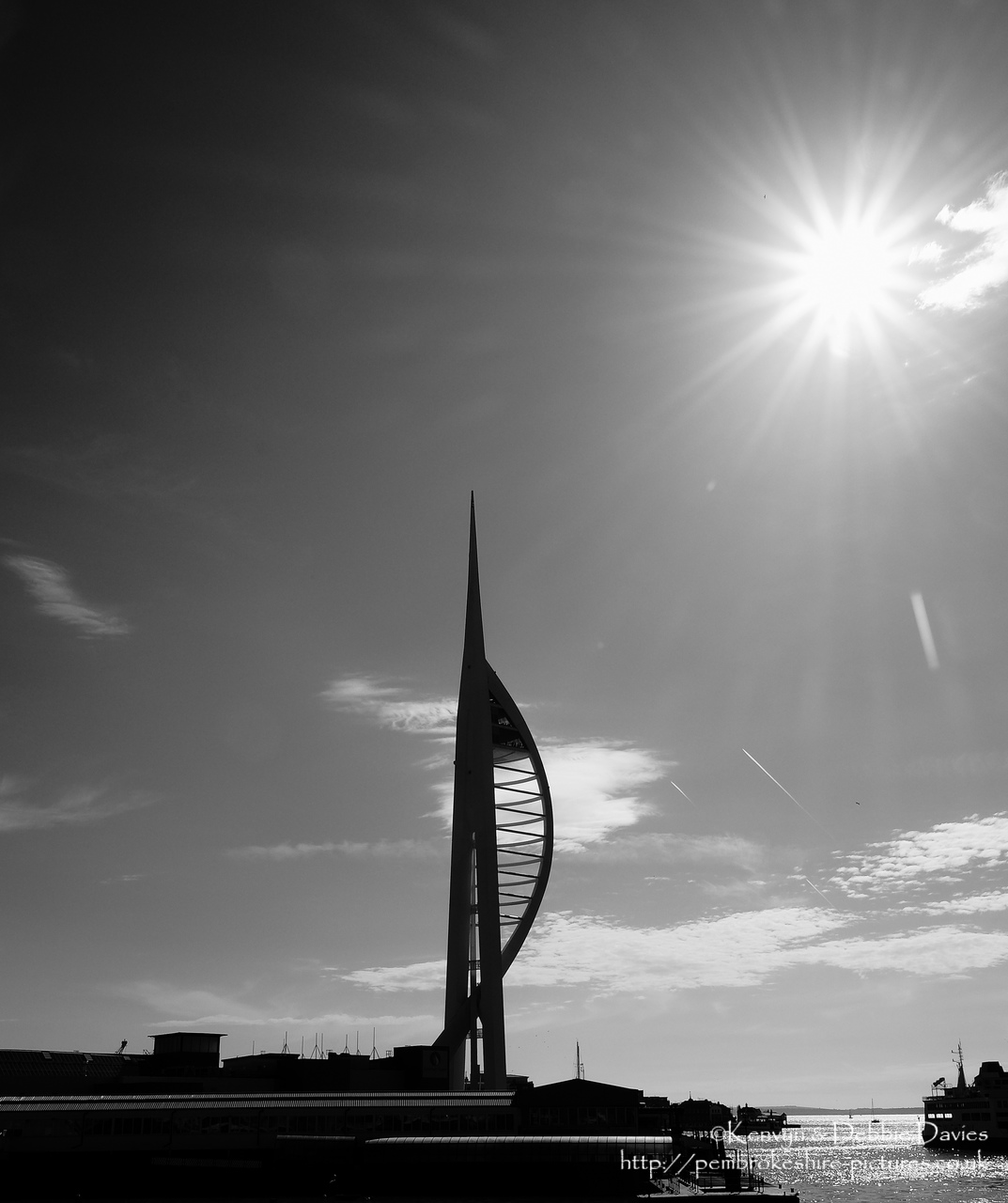 Standing at 560ft (170m) The Spinnaker is the highest human built and accessible point in Britain outside London.