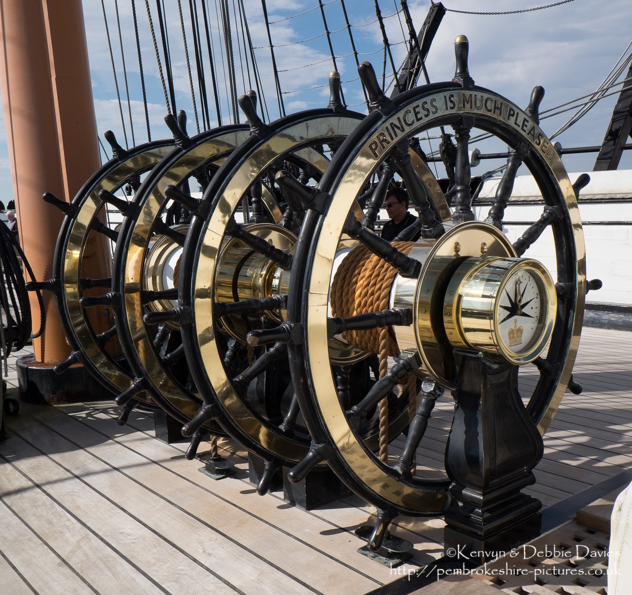 Built between 1859-61, The HMS Warrior was one of two armoured frigates (her sister ship was the HMS Black Prince) built in response to the French Napol?on, the first steam powered battleship in the world. She was the largest, most powerful and fastest ship of her day but soon became obsolete as maritime warfare equipment advanced. She is now docked in Portsmouth Harbour and has been restored as part of the National Maritime Fleet.