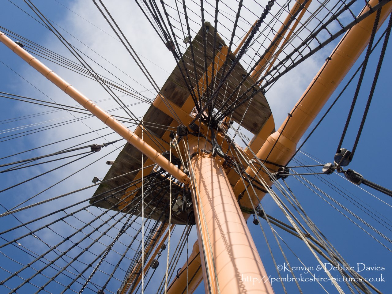 Built between 1859-61, The HMS Warrior was one of two armoured frigates (her sister ship was the HMS Black Prince) built in response to the French Napol?on, the first steam powered battleship in the world. She was the largest, most powerful and fastest ship of her day but soon became obsolete as maritime warfare equipment advanced. She is now docked in Portsmouth Harbour and has been restored as part of the National Maritime Fleet.
