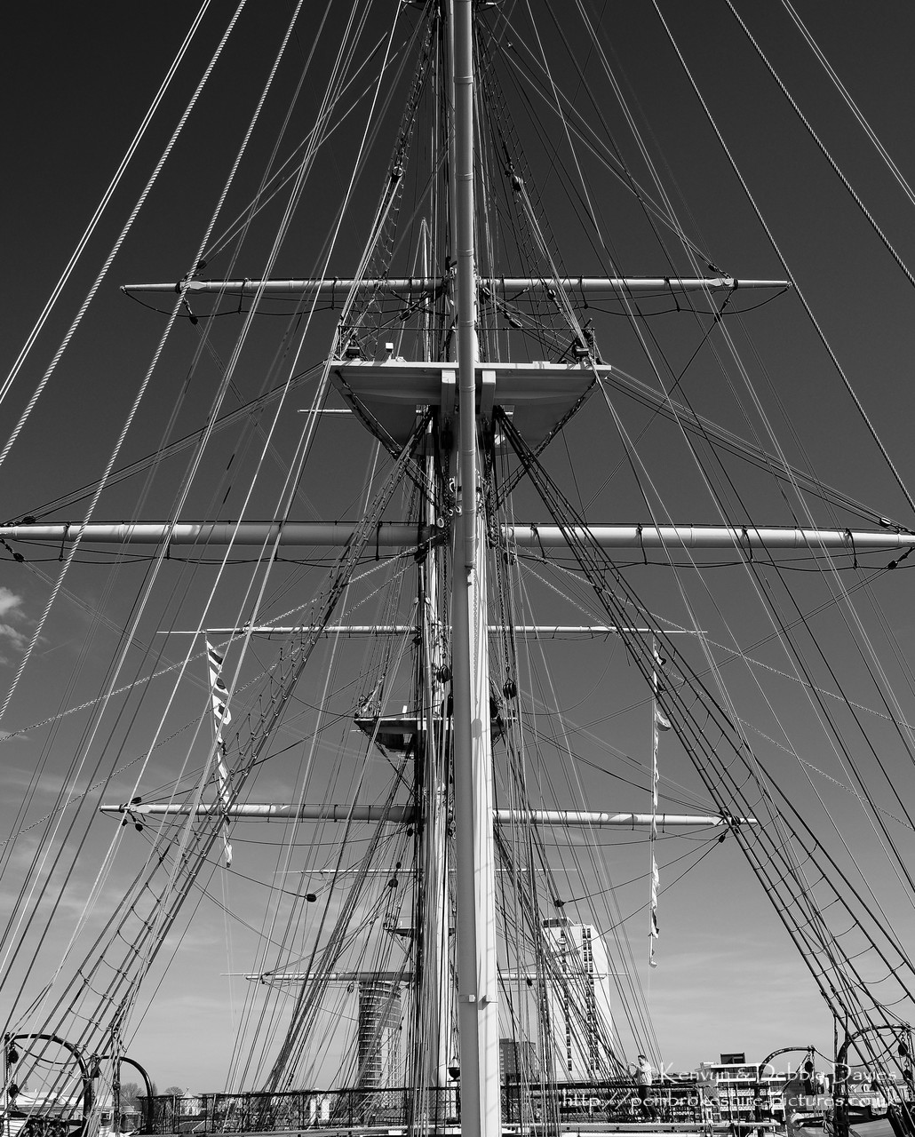 Built between 1859-61, The HMS Warrior was one of two armoured frigates (her sister ship was the HMS Black Prince) built in response to the French Napol?on, the first steam powered battleship in the world. She was the largest, most powerful and fastest ship of her day but soon became obsolete as maritime warfare equipment advanced. She is now docked in Portsmouth Harbour and has been restored as part of the National Maritime Fleet.