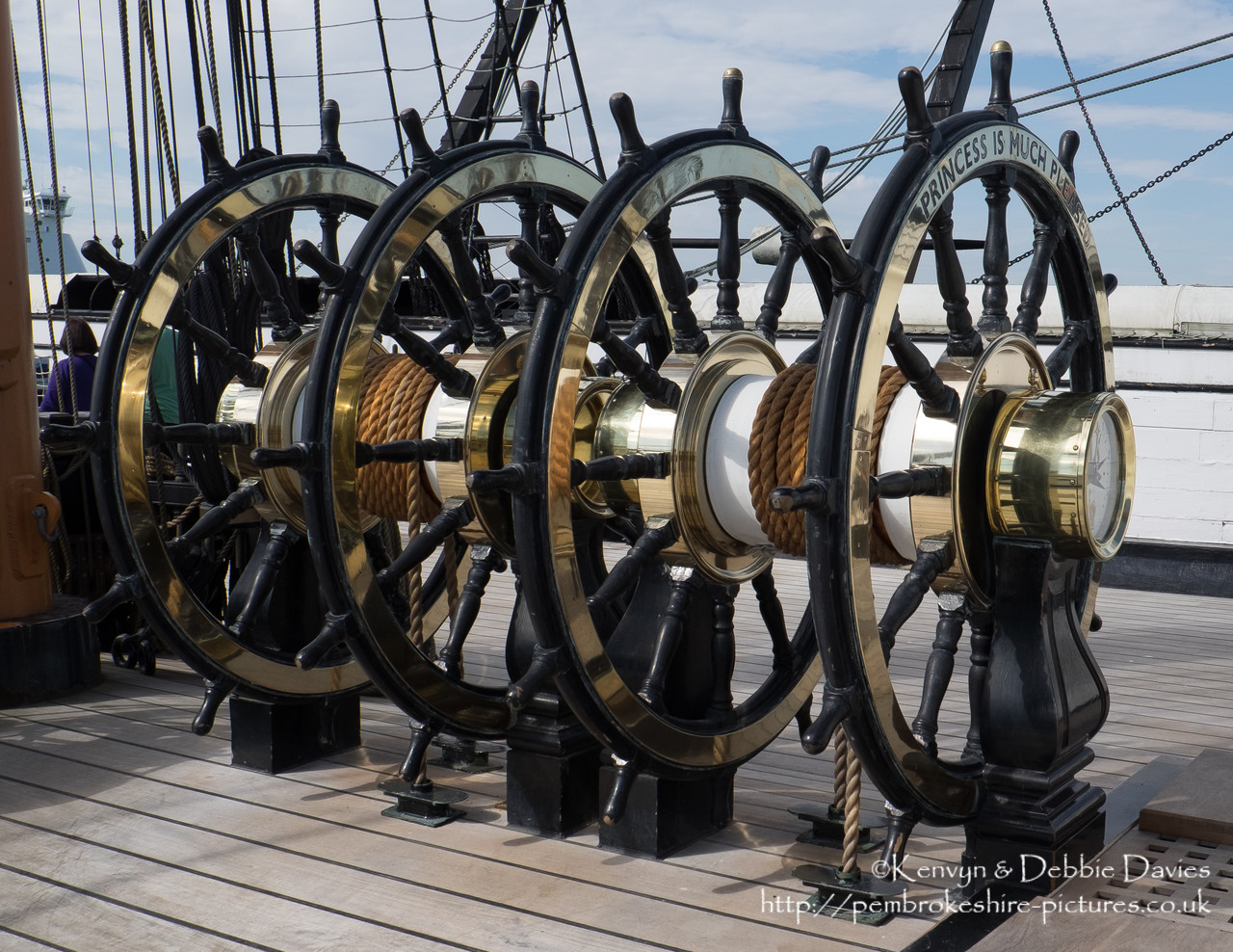 Built between 1859-61, The HMS Warrior was one of two armoured frigates (her sister ship was the HMS Black Prince) built in response to the French Napol?on, the first steam powered battleship in the world. She was the largest, most powerful and fastest ship of her day but soon became obsolete as maritime warfare equipment advanced. She is now docked in Portsmouth Harbour and has been restored as part of the National Maritime Fleet.