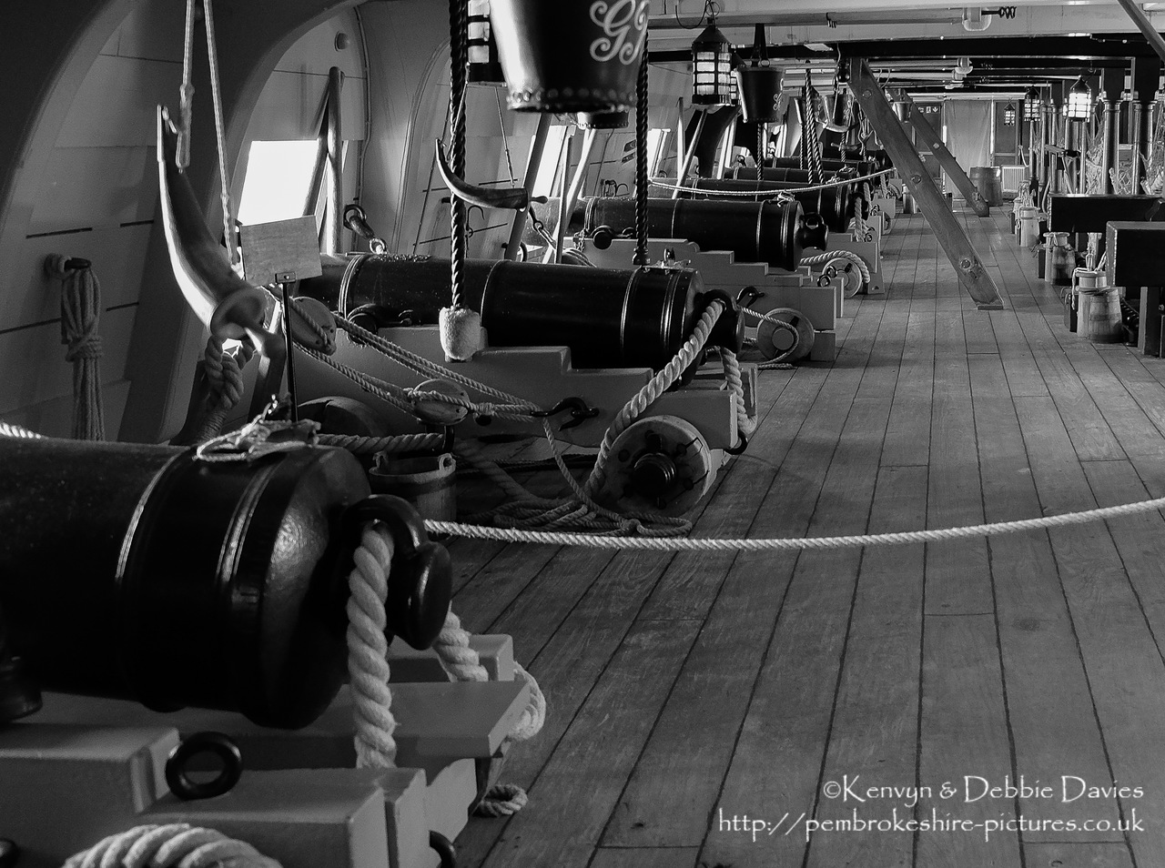 HMS Victory is a 104-gun first-rate ship of the line of the Royal Navy, laid down in 1759 and launched in 1765. She is most famous as Lord Nelson's flagship at the Battle of Trafalgar in 1805.<br/><br/>HMS Victory is the flagship of the First Sea Lord and is the oldest naval ship still in commission.