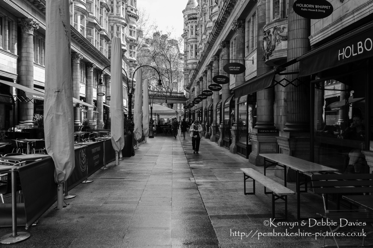 The view along Sicilian Avenue in London