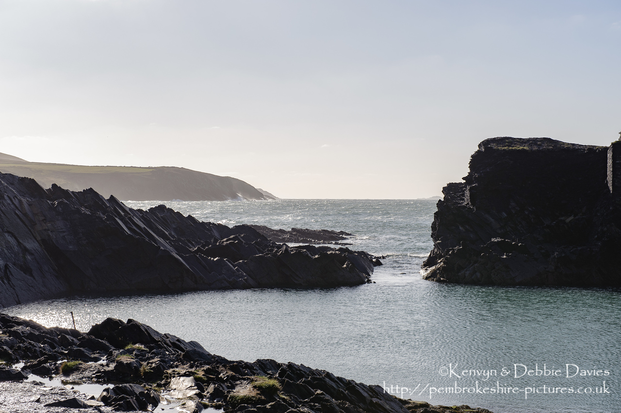 "The Blue Lagoon" is a disused slate quarry in North Pembrokeshire. Abandoned in 1901, it flooded in the 1930s and - despite the name -  usually has a green colour owing to the mineral content in the quarry.