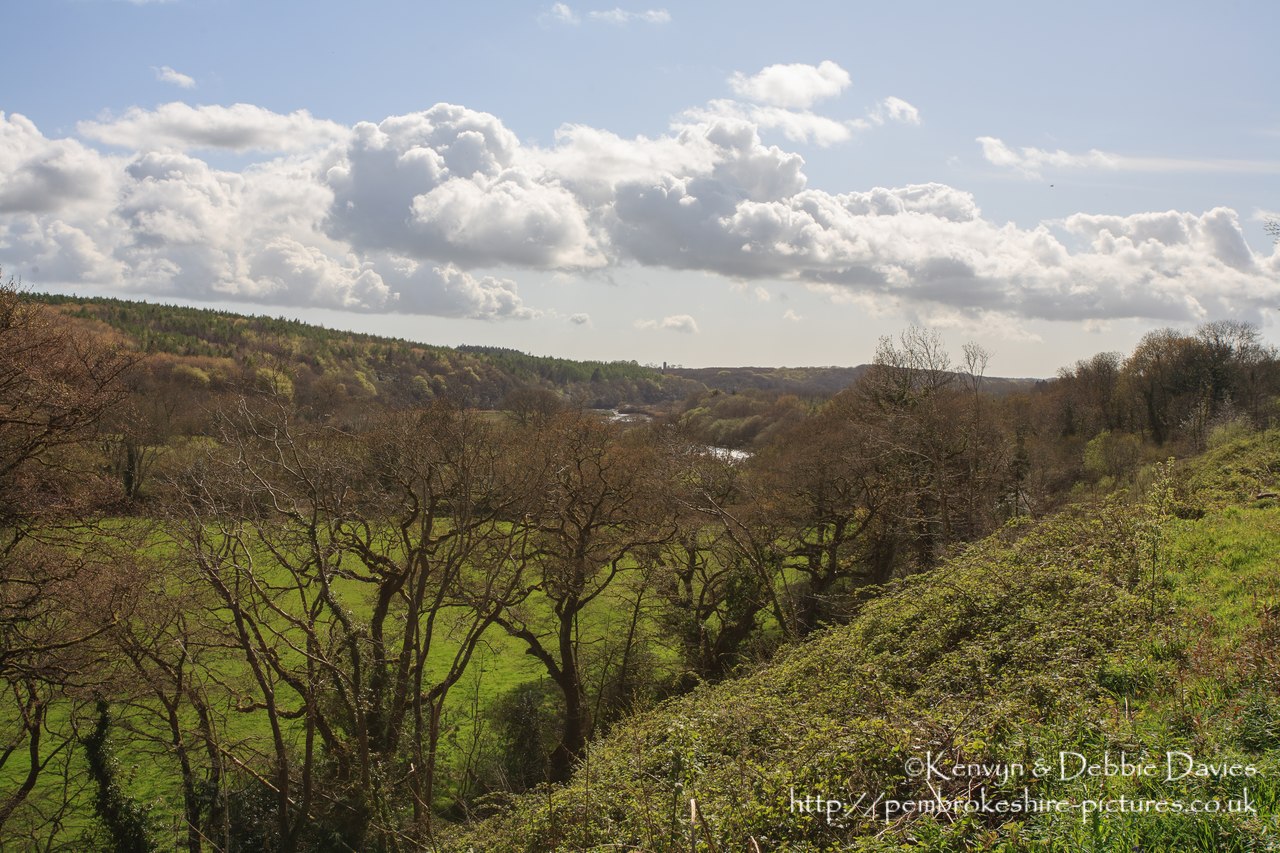 Blackpool Mill and surrounding area in Canaston Bridge
