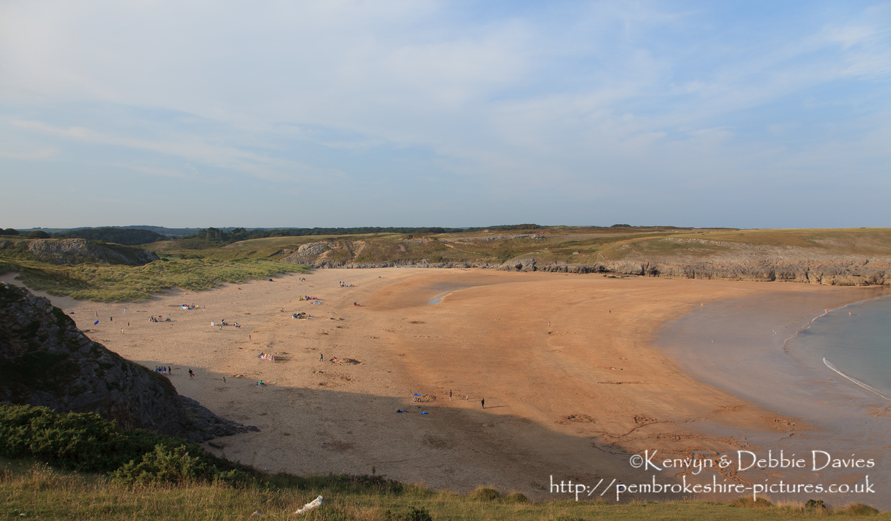 Broad Haven South, reached from Bosherston Lily Ponds in South Pembrokeshire.