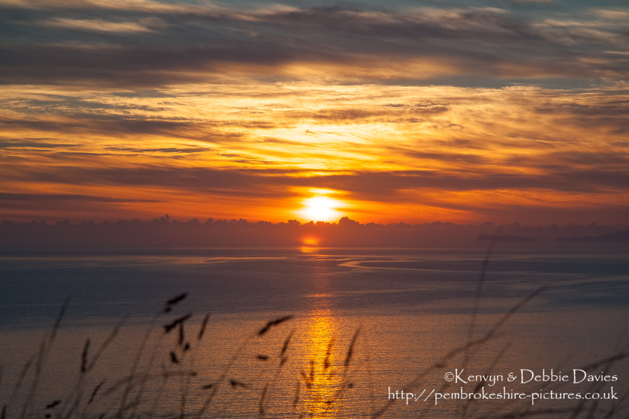 Shot from Newgale on a September Evening, 2005. Show's what the Fuji can do colour wise.