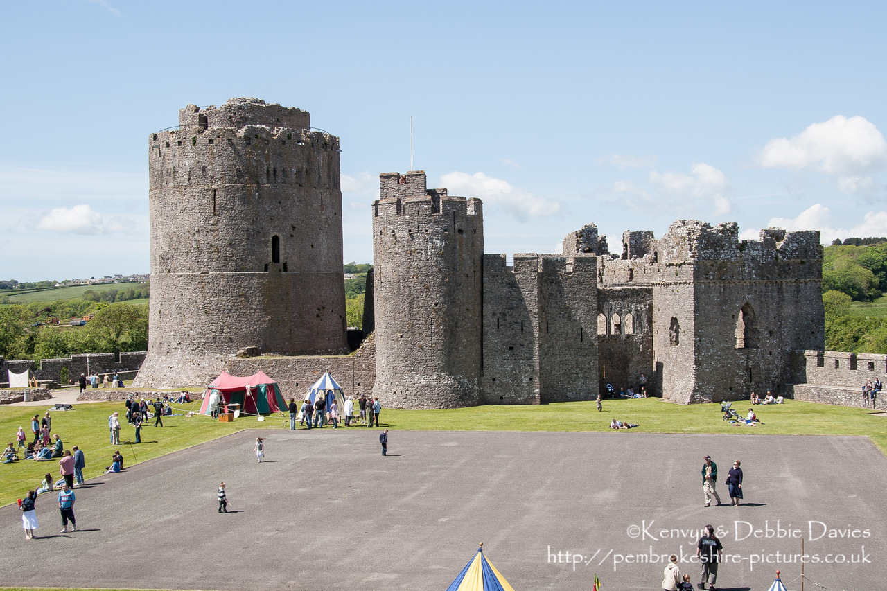 Pembroke Castle, Pembrokeshire. Built 1189-1219. Birthplace of Henry Tudor.