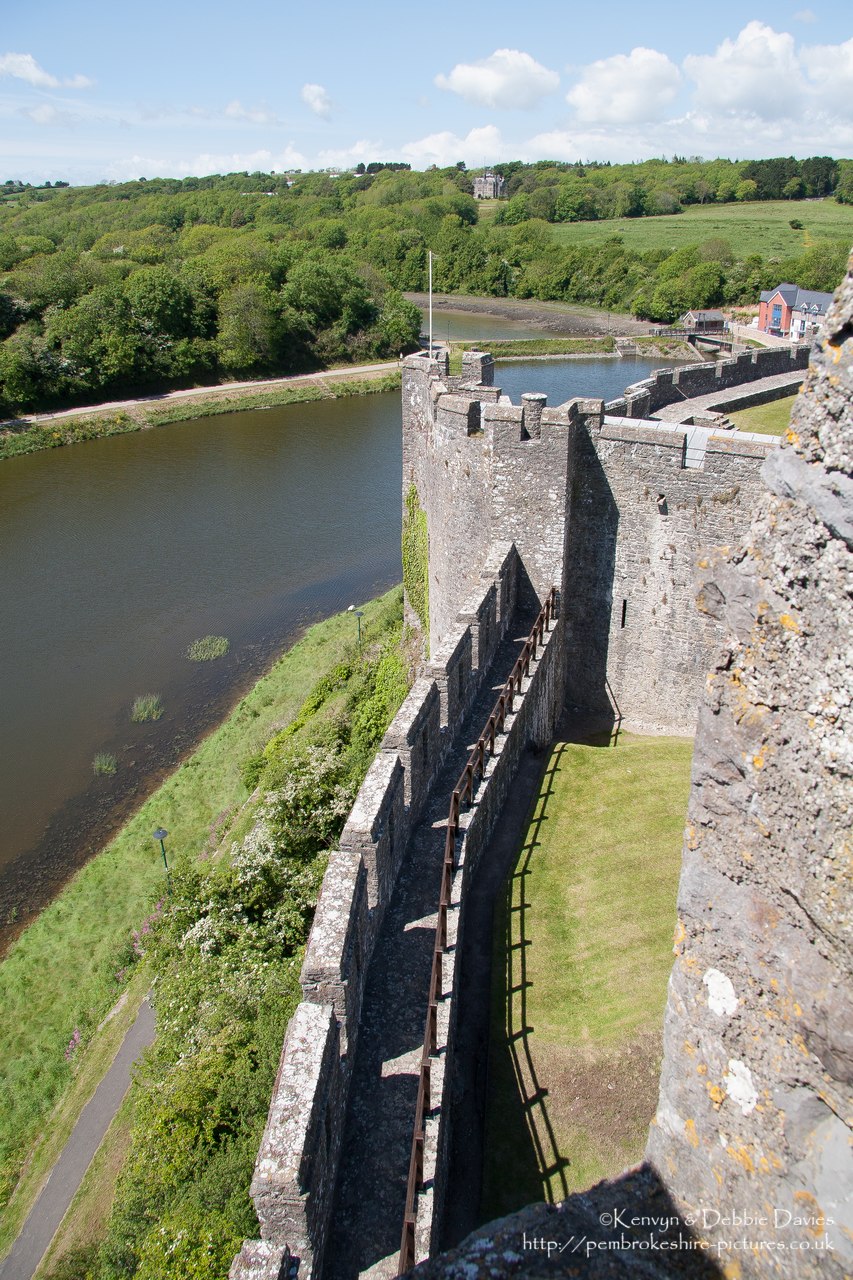 Pembroke Castle, Pembrokeshire. Built 1189-1219. Birthplace of Henry Tudor.