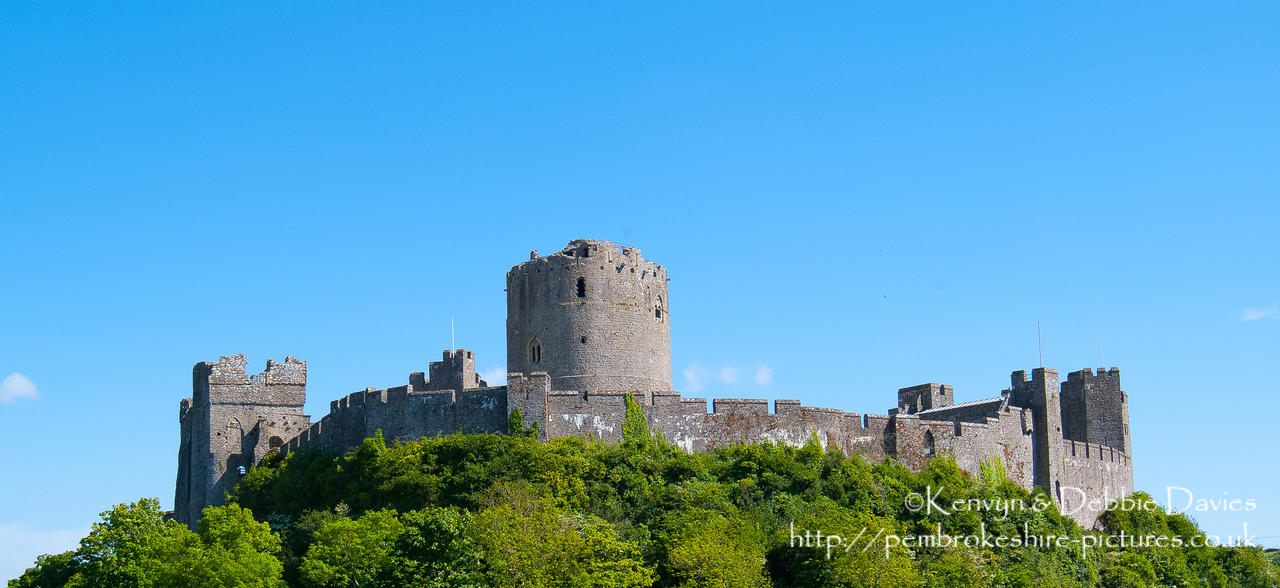 Pembroke Castle, Pembrokeshire. Built 1189-1219. Birthplace of Henry Tudor.