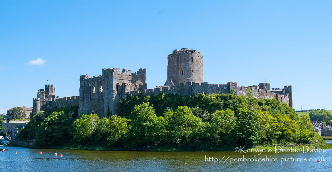 Pembroke Castle, Pembrokeshire. Built 1189-1219. Birthplace of Henry Tudor.