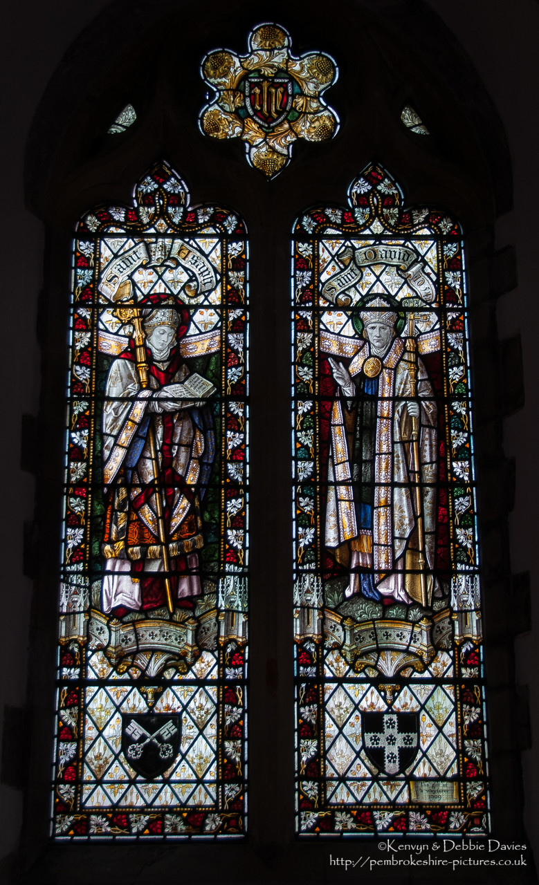 St Davids Cathedral, Interior Views, Stained Glass Window