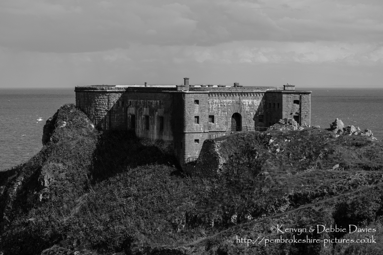 St. Catherine's Fort in Tenby was built in 1867 to prevent Tenby being used as a bridgehead for an attack on the port of Milford Haven. It is currently derellict but has acted as a fort, private dwelling and zoo!