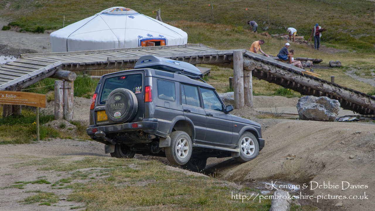 The Val d'Isère ski resort is used as an off-roading course during the summer months when there little snow about. Manufacturers use it to test their new 4x4's.