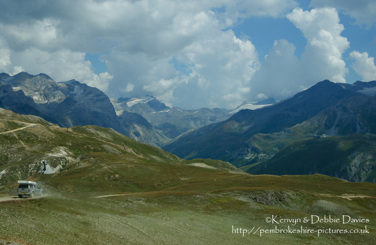 The Val d'Isère ski resort is used as an off-roading course during the summer months when there little snow about. Manufacturers use it to test their new 4x4's.