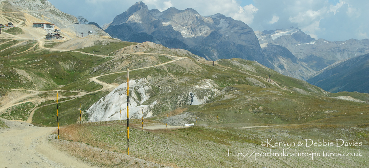 The Val d'Isère ski resort is used as an off-roading course during the summer months when there little snow about. Manufacturers use it to test their new 4x4's.