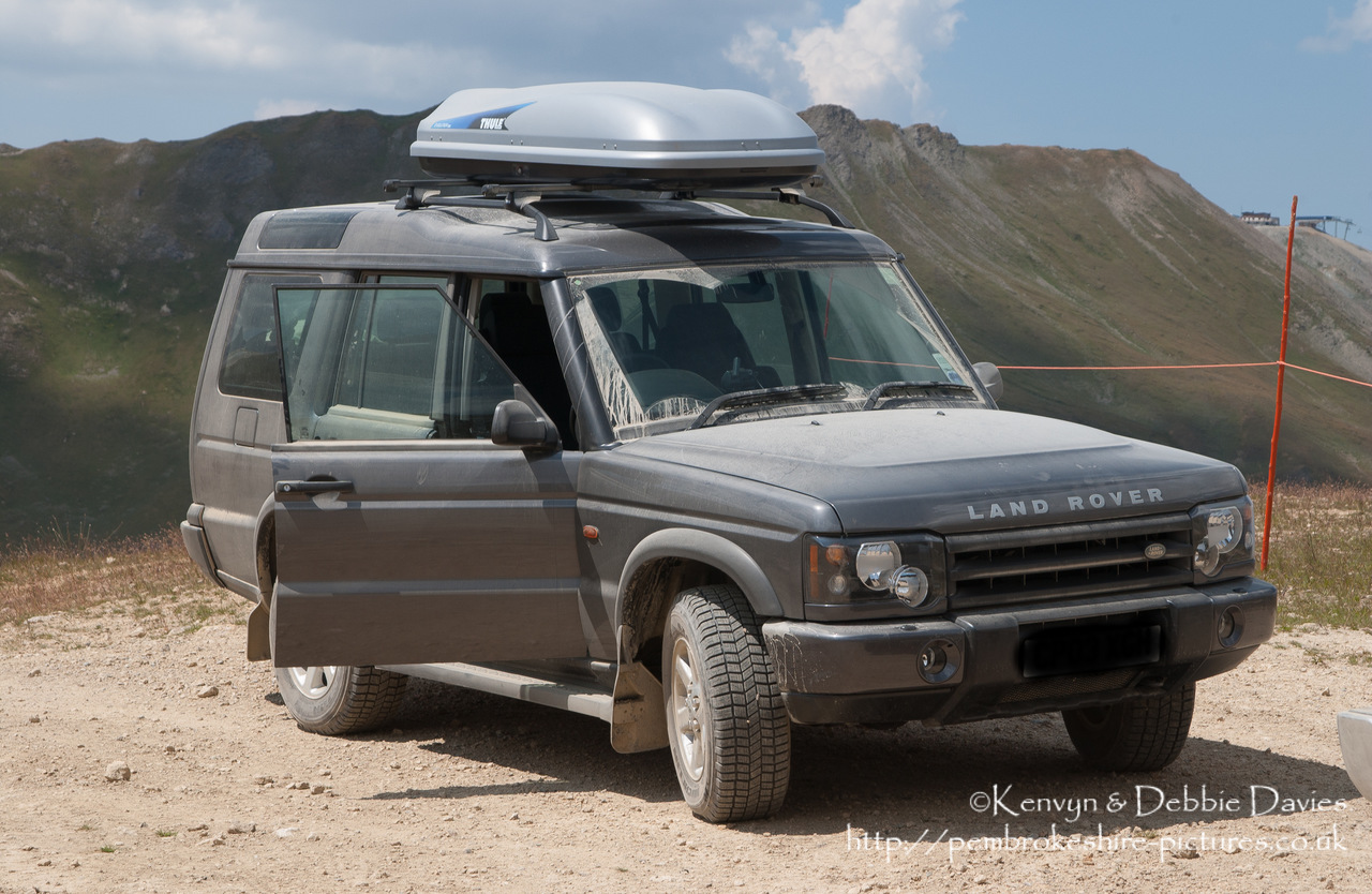 The Val d'Isère ski resort is used as an off-roading course during the summer months when there little snow about. Manufacturers use it to test their new 4x4's.