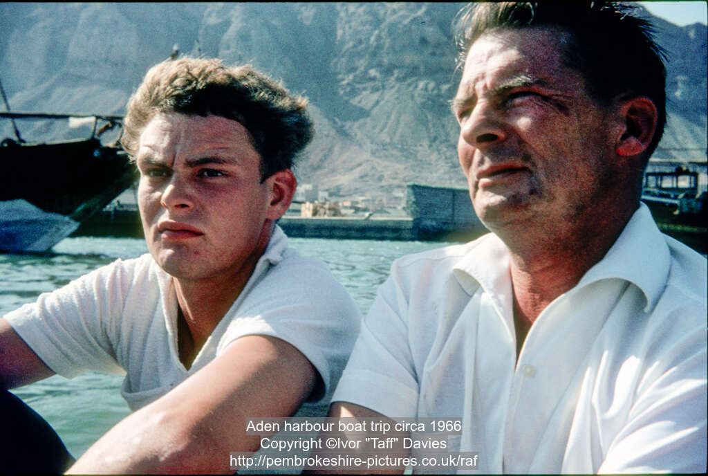 Aden harbour boat trip circa 1966