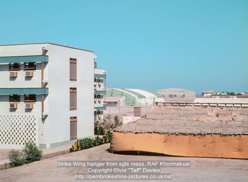 Strike Wing hanger from sgts mess, RAF Khormaksar