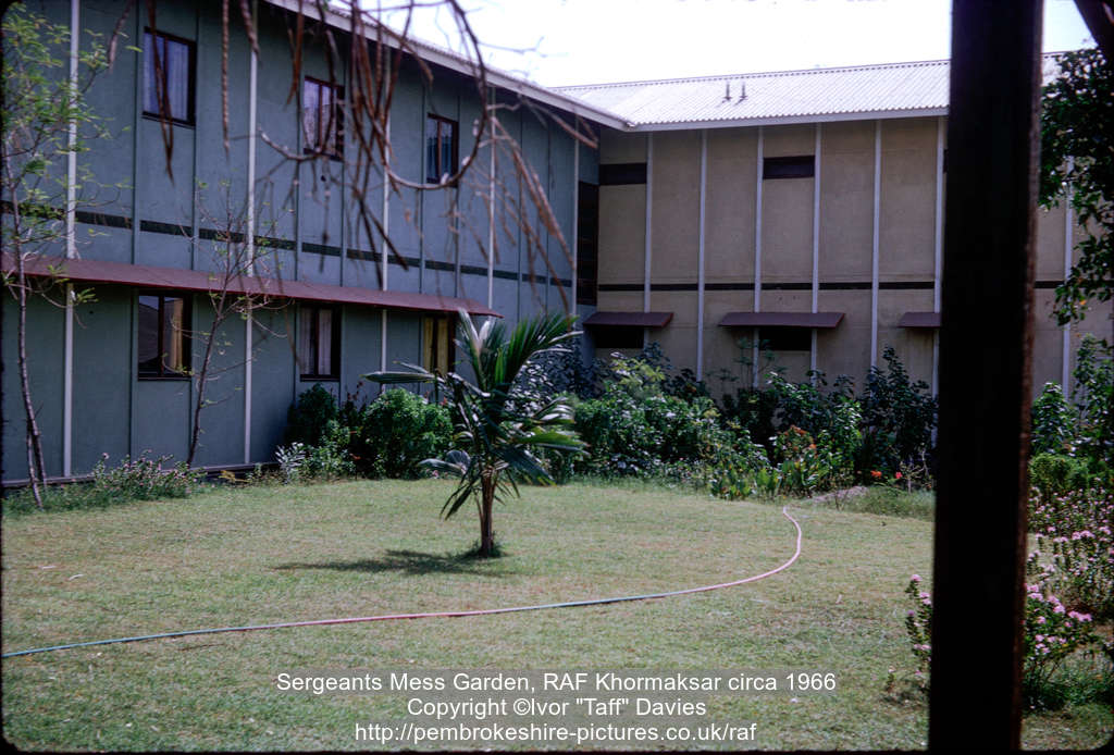 Sergeants Mess Garden, RAF Khormaksar circa 1966