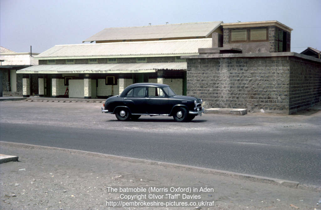 The batmobile (Morris Oxford) in Aden