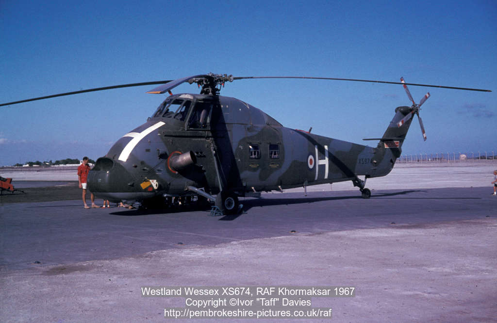 Westland Wessex XS674, RAF Khormaksar 1967