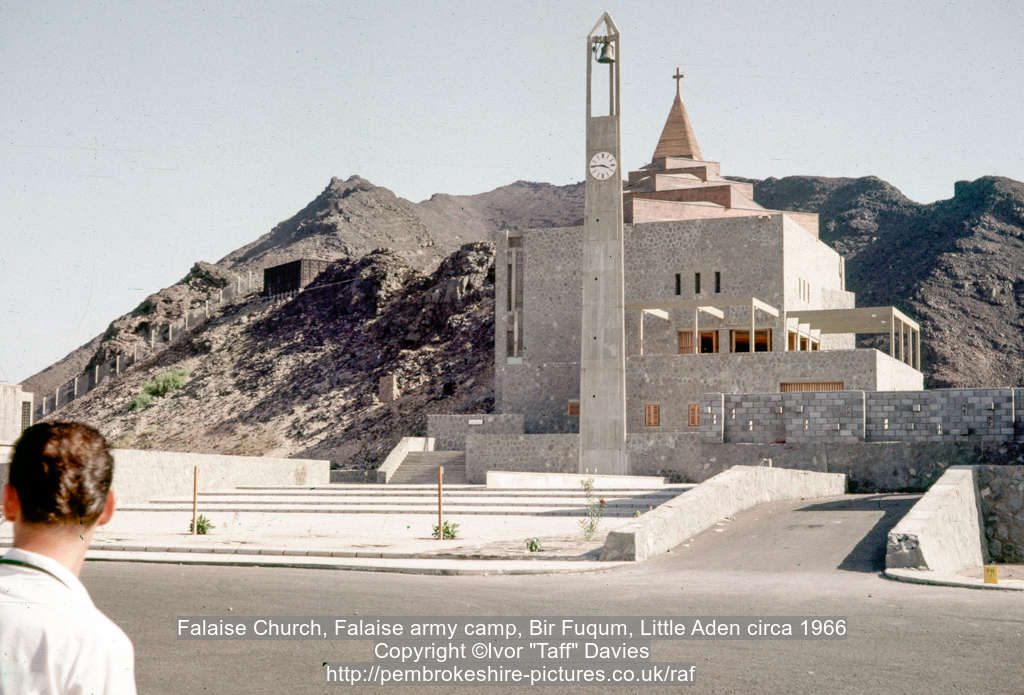 Falaise Church, Falaise army camp, Bir Fuqum, Little Aden circa 1966