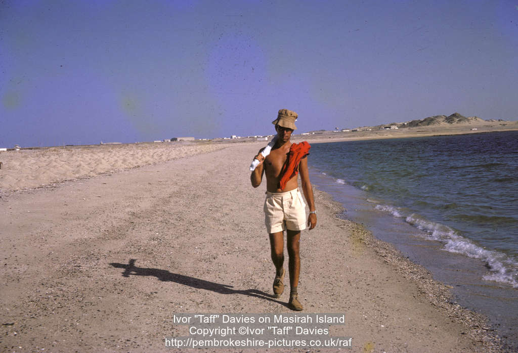Ivor "Taff" Davies on Masirah Island