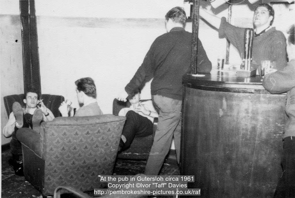 At the pub in G&uuml;tersloh circa 1961