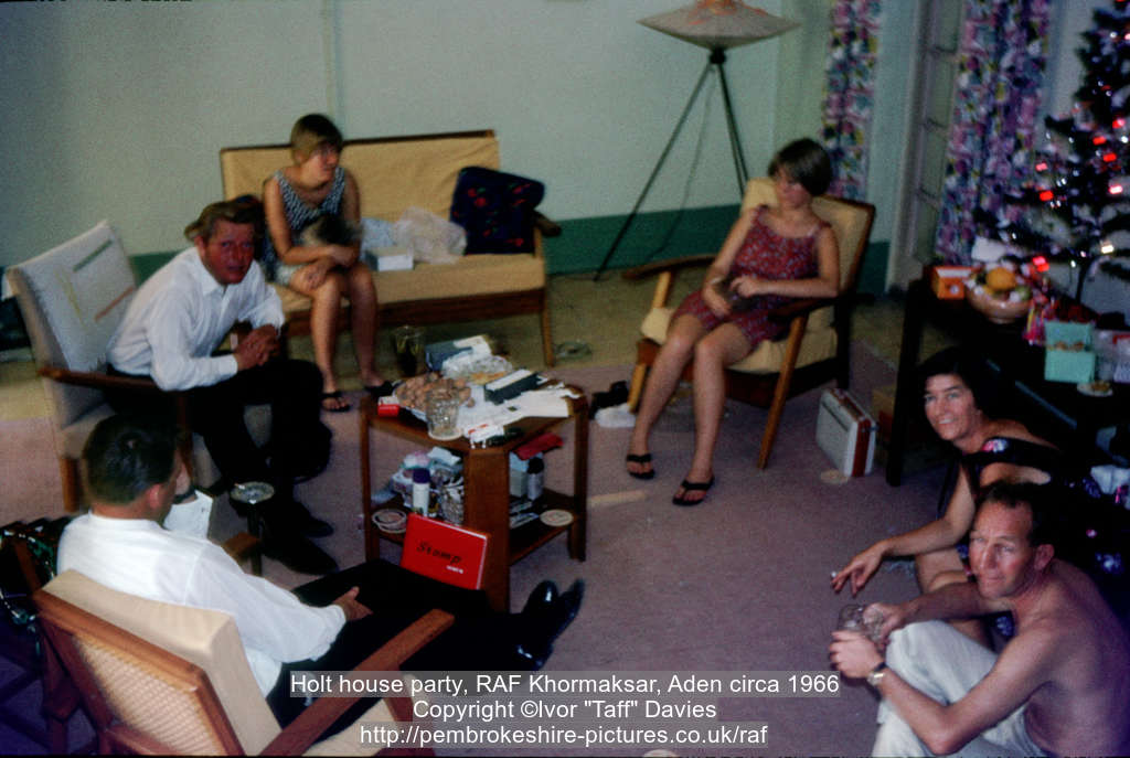 Holt house party, RAF Khormaksar, Aden circa 1966