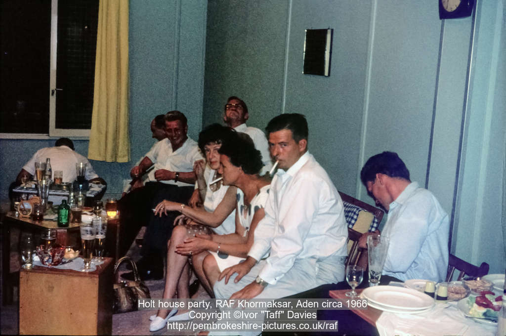 Holt house party, RAF Khormaksar, Aden circa 1966