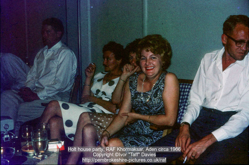 Holt house party, RAF Khormaksar, Aden circa 1966