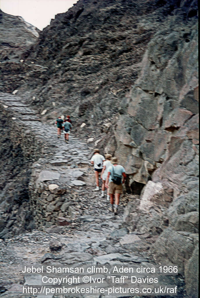 Jebel Shamsan climb, Aden circa 1966