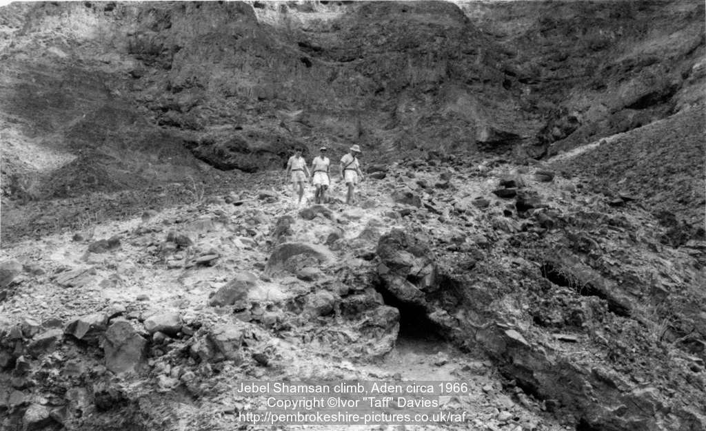 Jebel Shamsan climb, Aden circa 1966