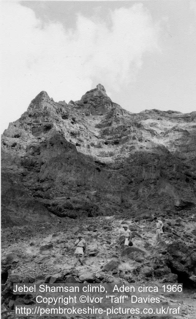 Jebel Shamsan climb,  Aden circa 1966
