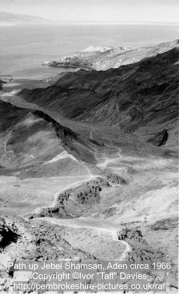 Path up Jebel Shamsan, Aden circa 1966