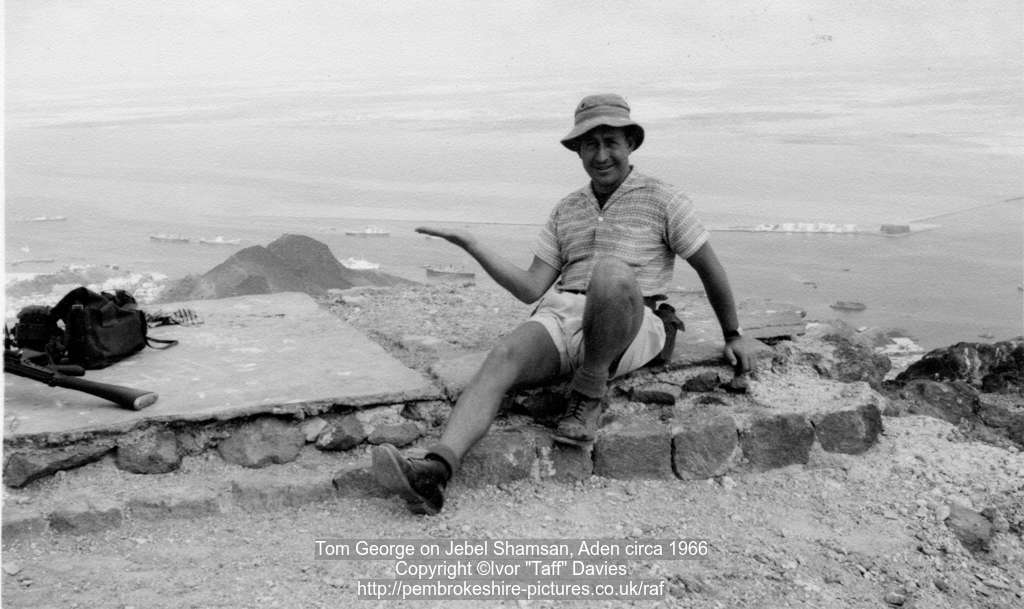 Tom George on Jebel Shamsan, Aden circa 1966