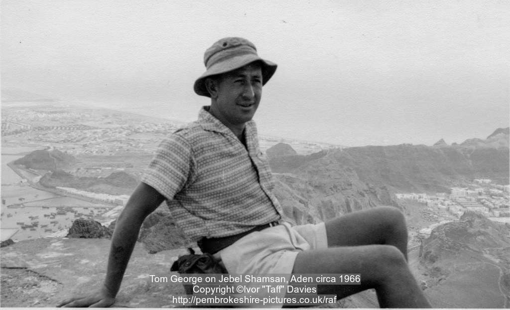 Tom George on Jebel Shamsan, Aden circa 1966