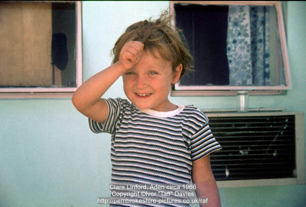 Clare Linford, Aden circa 1966