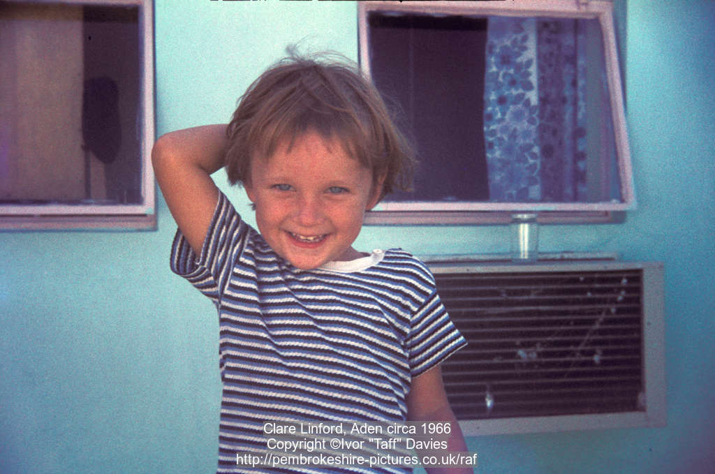 Clare Linford, Aden circa 1966
